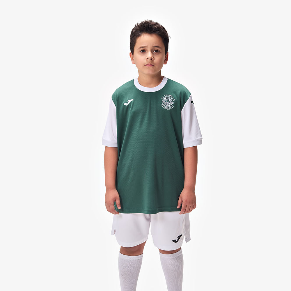 Camisa Joma Hibernian I Infantil 25/26 - Verde e Branco